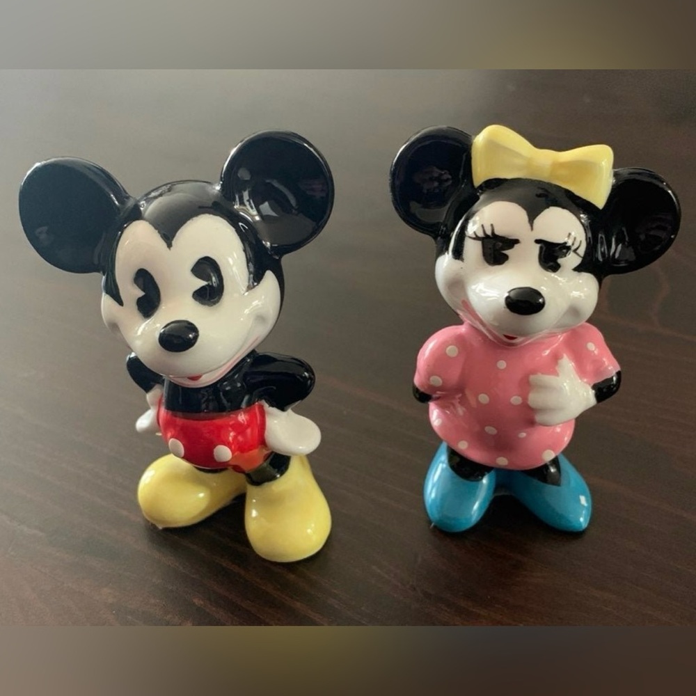 Disney Mickey & Minnie Porcelain Figurines
